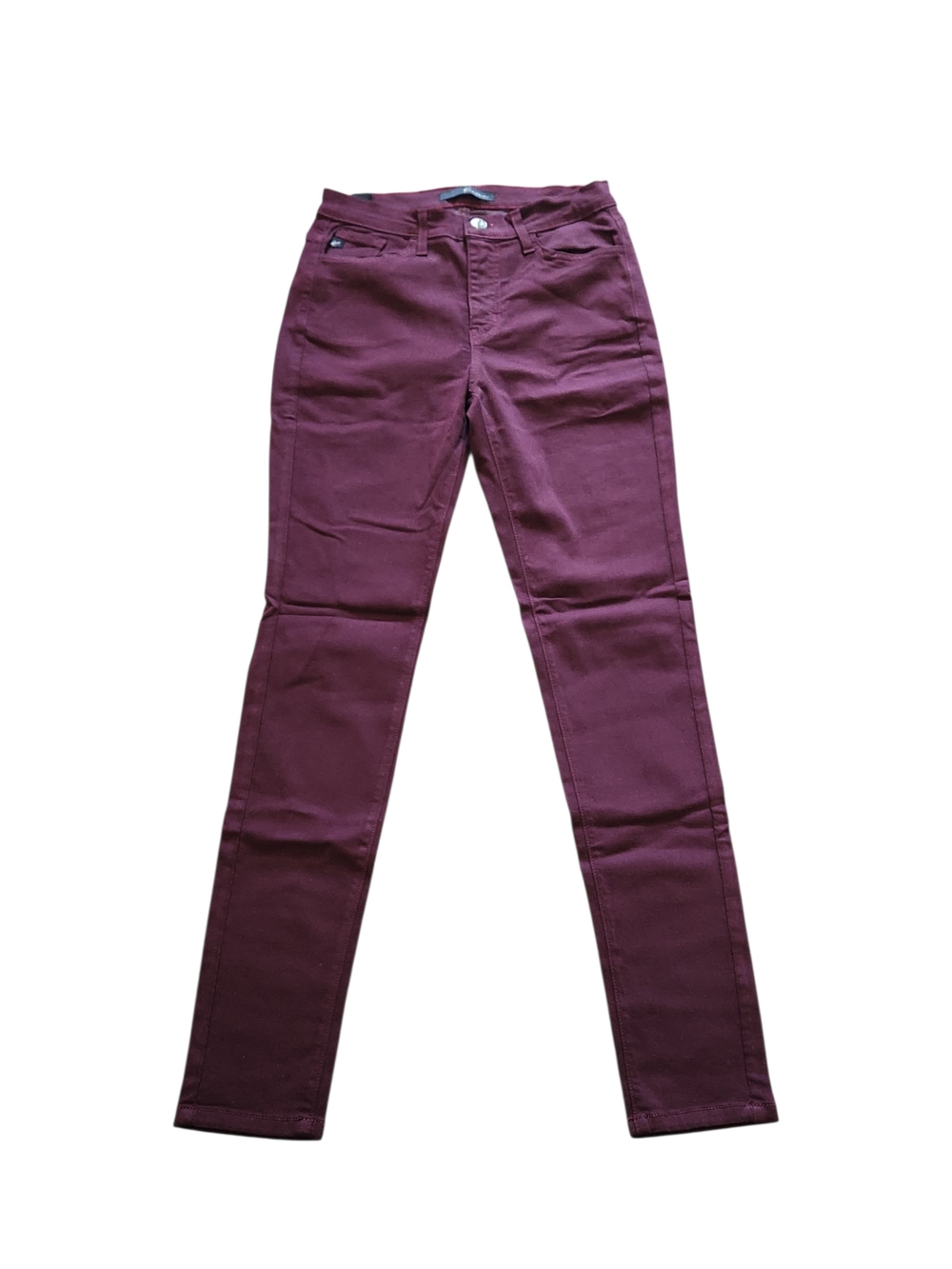NWT Kancan Women's Sz 27 KC1655 Midrise Burgundy Skinny Stretch Denim Jeans